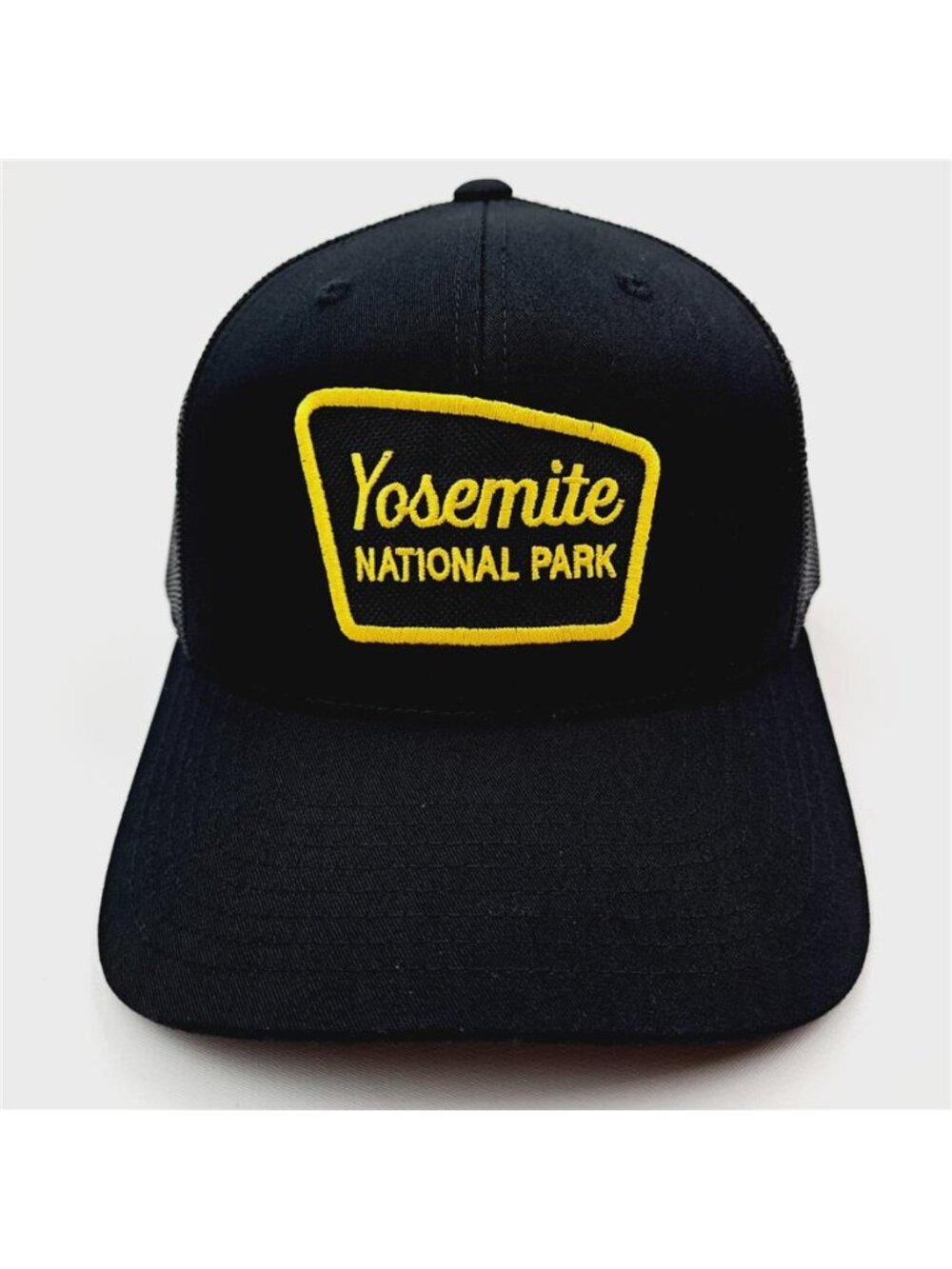 Yosemite National Park Embroidered Patch Trucker Mesh Snapback Hat Cap Black - Picture 3 of 6